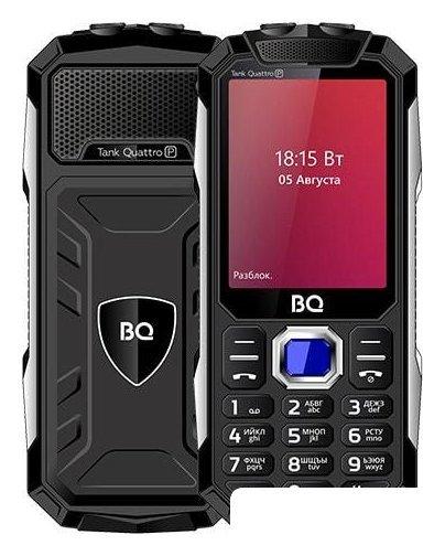Кнопочный телефон BQ-Mobile BQ-2817 Tank Quattro Power (черный)