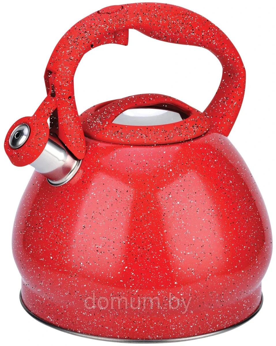 Чайник металлический 3л Rainstahl RS-7683-30 (черный, коричневый, красный) - фото 4 - id-p183484251