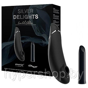 Набор стимуляторов Silver Delights Womanizer Premium + We-Vibe Tango, серебристый