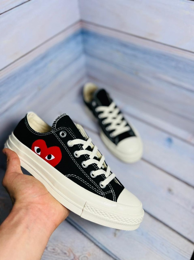 Кеды Converse X Comme des Garcons Play чёрные - фото 5 - id-p183498549