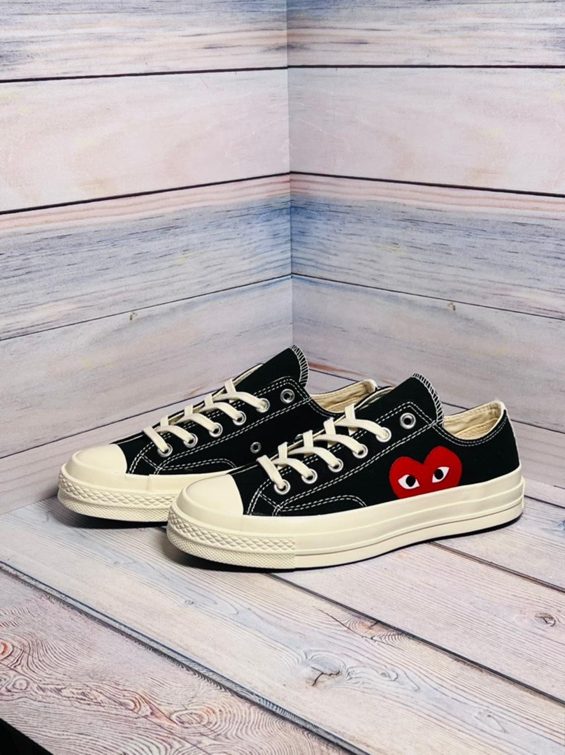 Кеды Converse X Comme des Garcons Play чёрные - фото 1 - id-p183498549