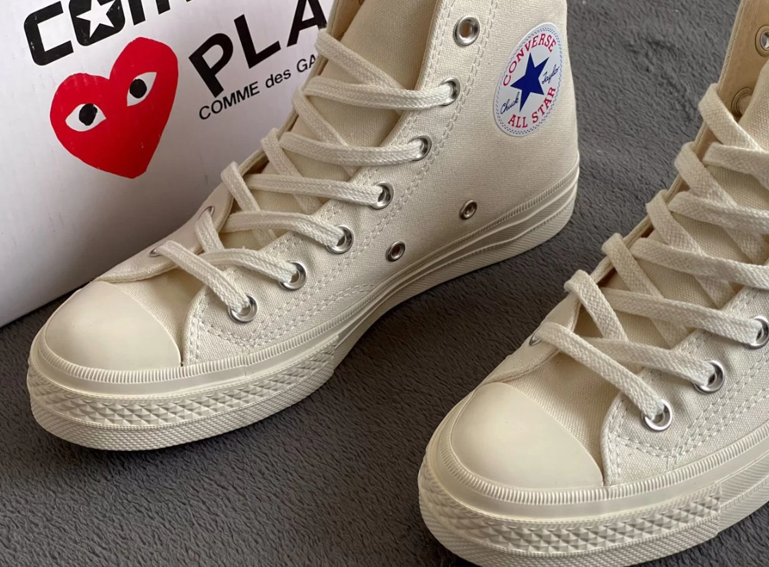 Кеды Converse X Comme des Garcons Play белые высокие - фото 6 - id-p183498651