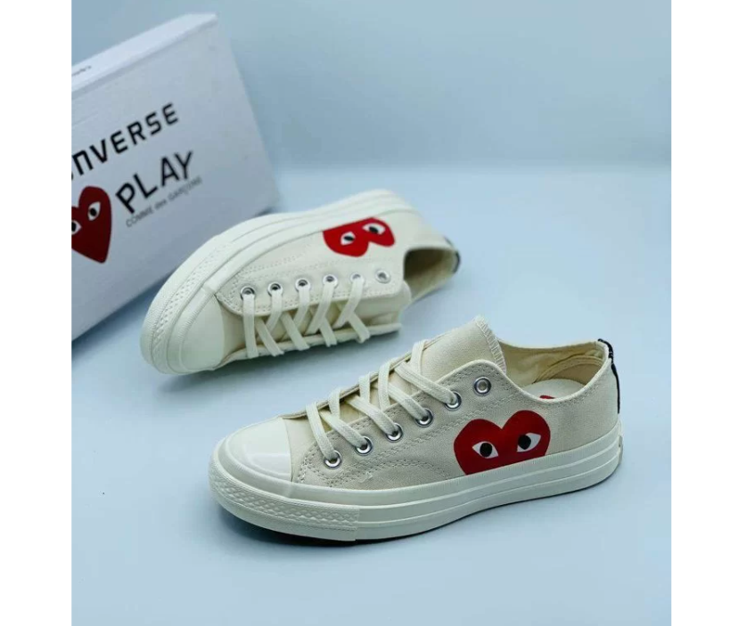 Кеды Converse X Comme des Garcons Play белые низкие - фото 2 - id-p183499639