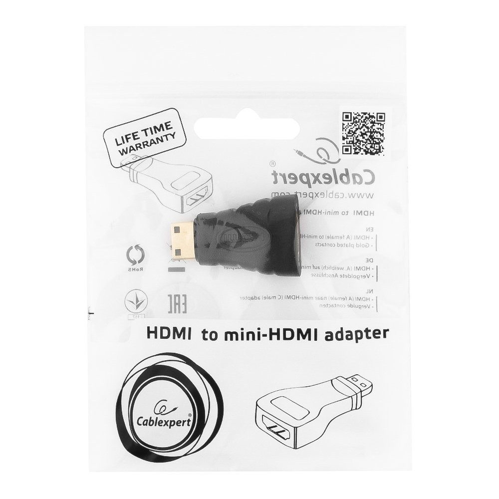 Переходник гн. HDMI - шт.mini HDMI Cablexpert A-HDMI-FC - фото 3 - id-p183102445