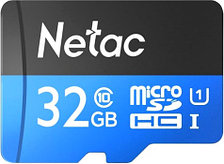 Карта памяти MicroSDHC 32GB Class 10 UHS-I(U1) (с адаптером) Netac Standard