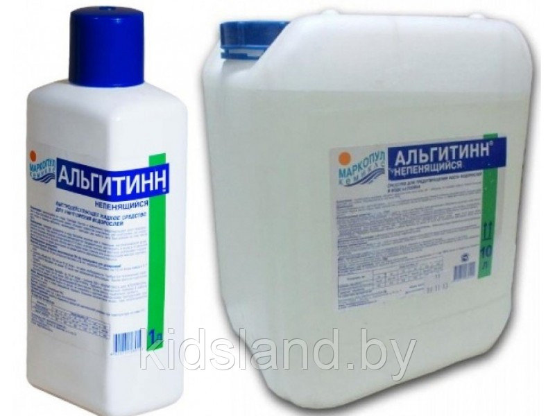 Химия для бассейна АЛЬГИТИНН, жидкость для борьбы с водорослями, 0.5 л - фото 4 - id-p183505476