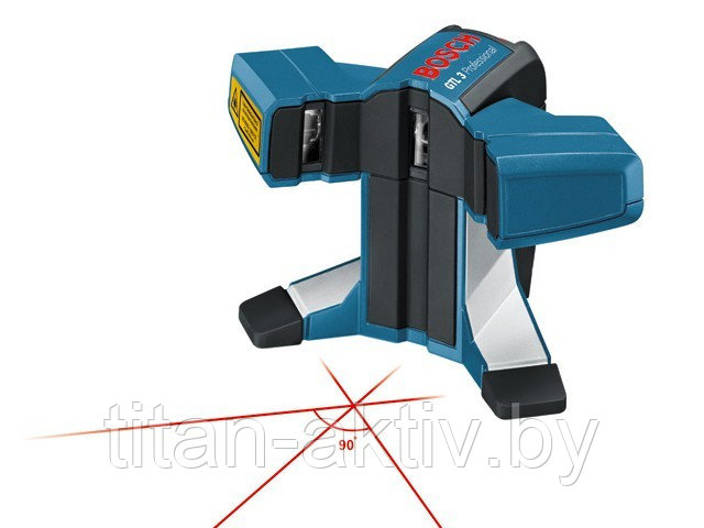 Лазер для укладки плитки BOSCH GTL 3 в кор. (проекция: 3 луча, угол 90°, до 20 м, +/- 0.20 мм/м, рез
