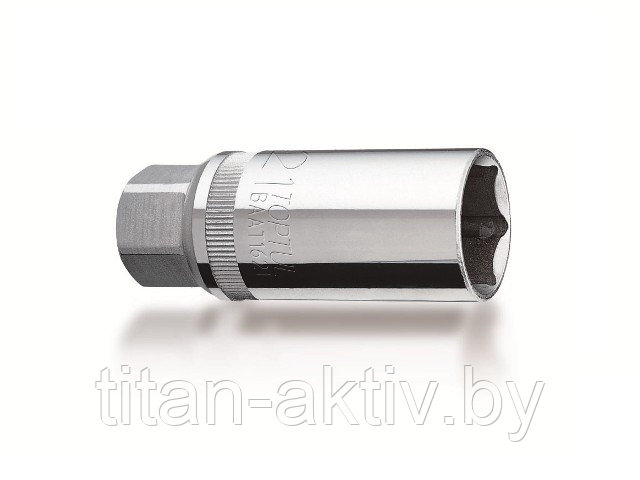Головка свечная 3/8" 16мм магнитная TOPTUL