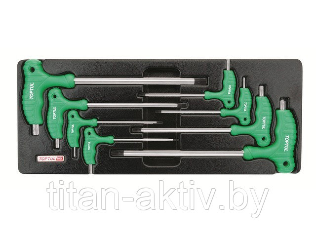 Набор-сет ключей L-Type Torx Т10-Т50 8шт 434х176мм TOPTUL - фото 1 - id-p183499799