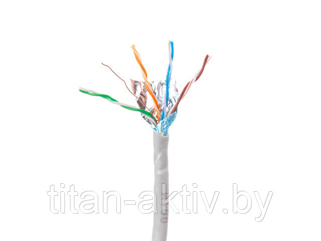 Кабель витая пара F/UTP Cat5E 4х2х24AWG (0.51мм) 305м, медь, внутр. (ПВХ) Юпитер (ЮПИТЕР) - фото 1 - id-p183502697