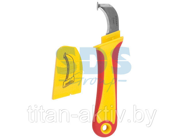 Нож монтажника нержавеющая сталь с ""пяткой"" Rexant - фото 2 - id-p178853762