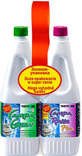 Набор жидкостей для биотуалета Thetford  Duopack Campa Green + Rinse Plus