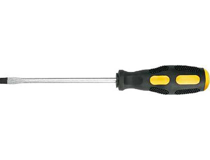 Отвертка плоская 8мм 200мм магнитн., резин.ручка Top Tools - фото 1 - id-p183519943