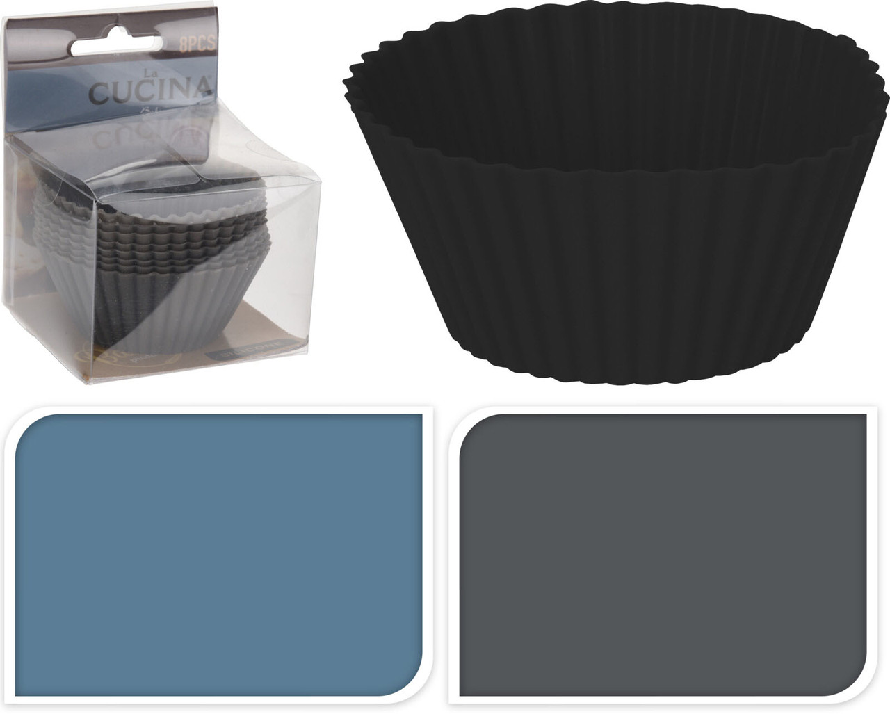 Набор форм для выпечки силиконовых 8шт, в ассортименте, арт. 170481210 - фото 1 - id-p183525906