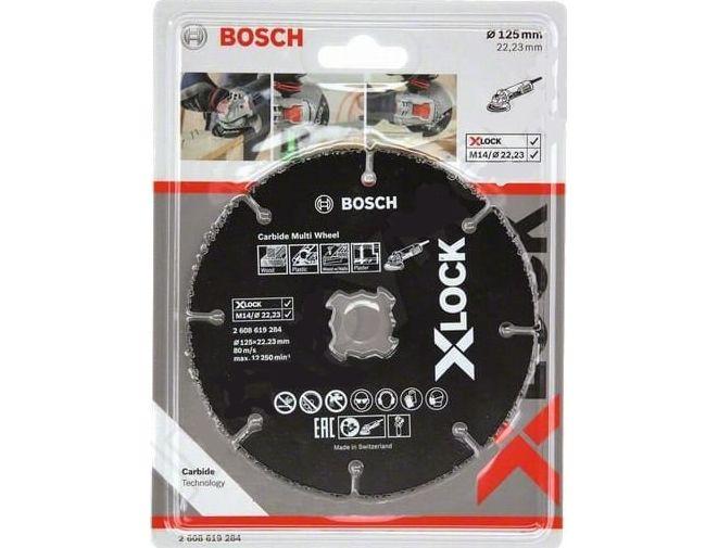 Круг отрезной 125х1x22.2 мм Bosch X-LOCK Carbide Multi Wheel (2608619284) - фото 1 - id-p183528005