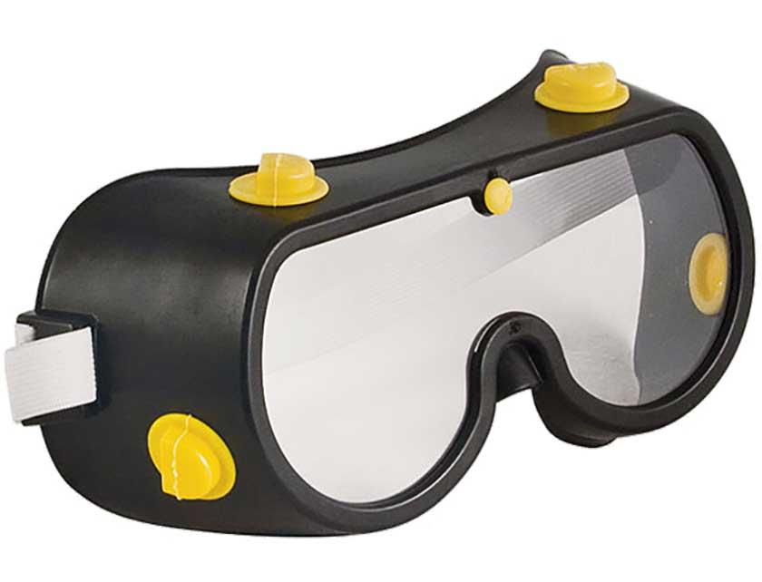 Очки защитные с непрямой вентиляцией Профи черные Дельта (арт. 20321) - фото 1 - id-p183517532