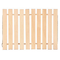 Коврик деревянный, липовая рейка, 46х35х1см Банные штучки/4 арт. 32134