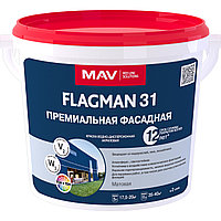 Краска MAV Flagman ВД-АК-1031 фасадная (5л, белый)