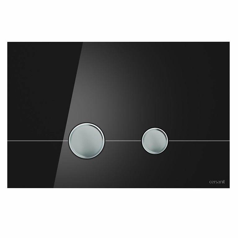 Кнопка для инсталляции Cersanit Stero P-BU-STE/Blg/Gl (черный глянец) - фото 1 - id-p183529665