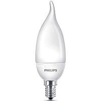 Лампа светодиодная BA35 6,5Вт Е14 4000К 929002275107 ESSLEDCandle Philips