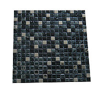 Мозаика стекл А2908 черн 30x30см