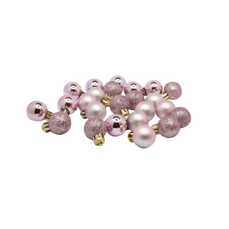 Набор шаров, 24 шт, 2,5 см, розовый, N4/2524ABY-706C - фото 1 - id-p183521619