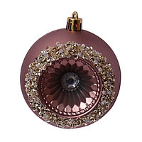 Набор шаров Розовый орнамент 8см (3шт), SYQD-0121246