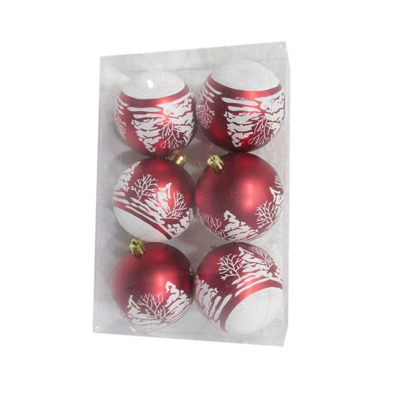 Набор шаров ёлочных Christmas Touch SYCB17-003 6 шт, 6 см - фото 1 - id-p183521625