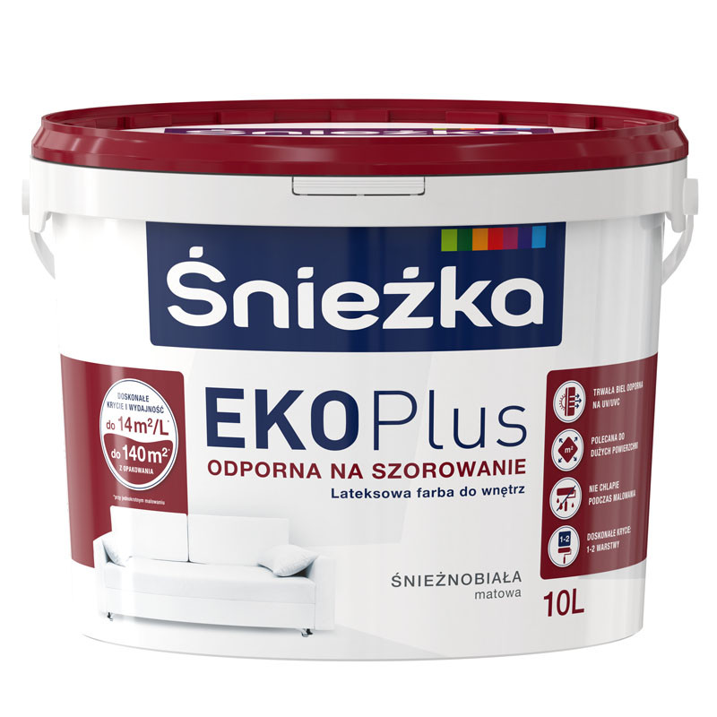 Краска EKO plus 10л SNIEZKA - фото 1 - id-p183528527