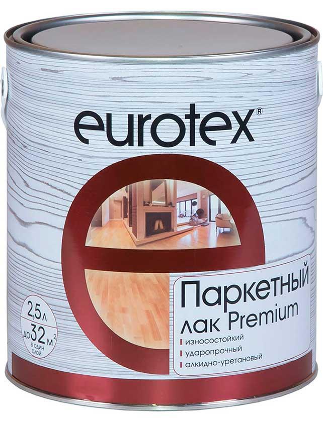 Лак Eurotex Premium (Полуматовый) 2,5л - фото 1 - id-p183527689