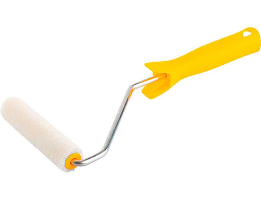 Валик Акор 150 мм для лаков, велюр-шерсть, желтая ручка - фото 1 - id-p183526720