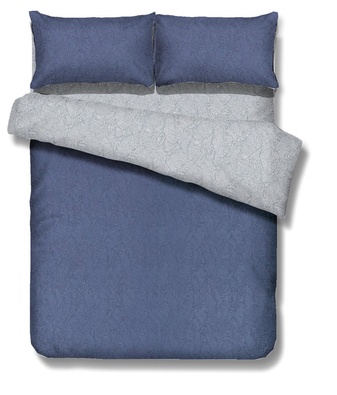 Комплект постельного белья Domoletti Синий минимализм, 160x200 50х70, RC1 - фото 1 - id-p183528632