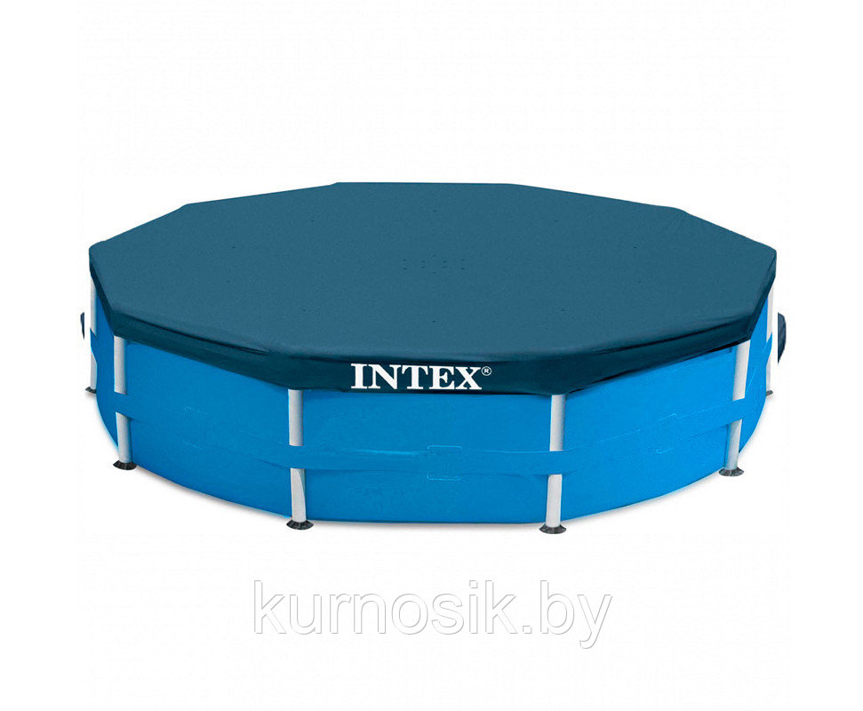 Тент-чехол Intex 28030 на каркасный круглый бассейн 305 см - фото 1 - id-p148674632