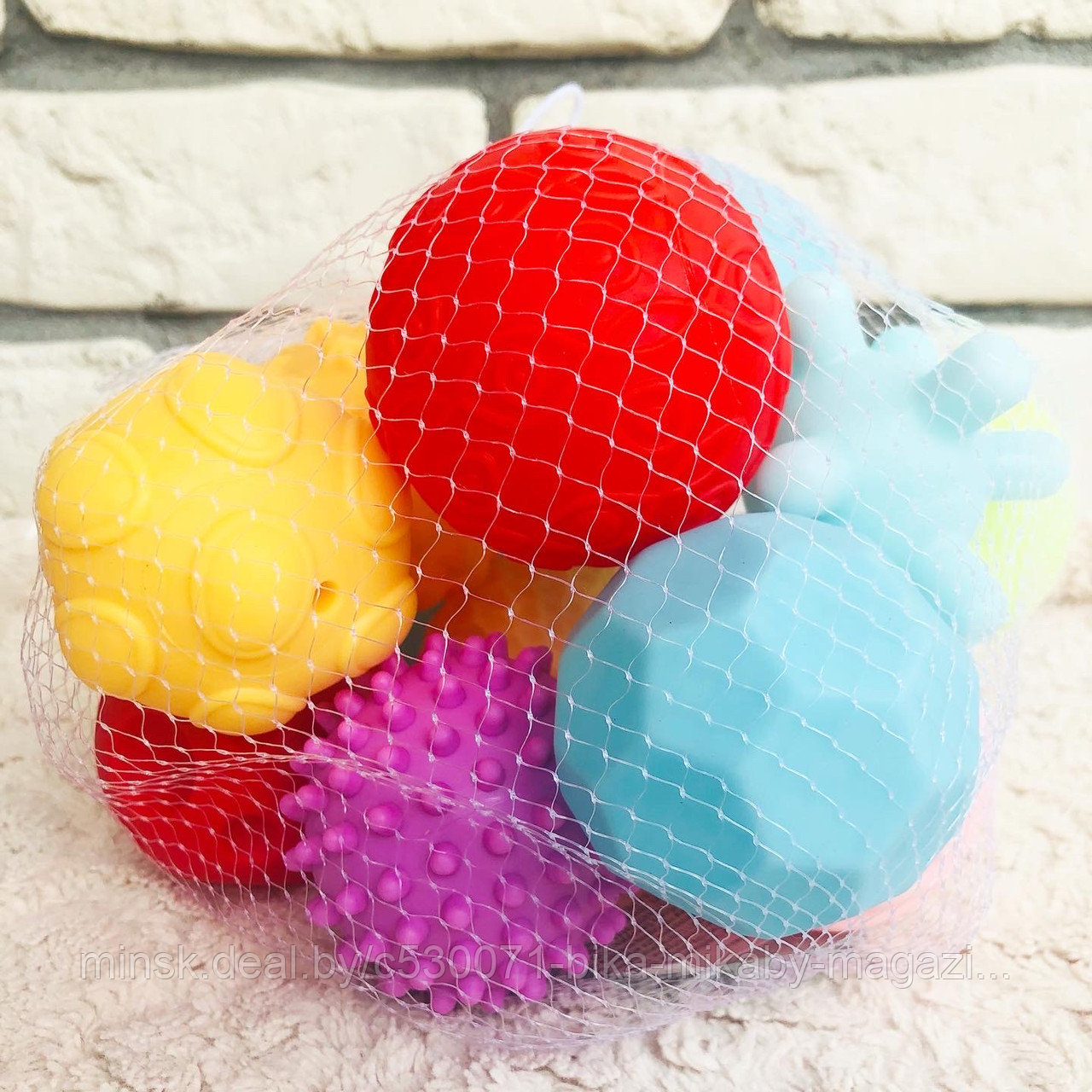 Набор развивающих тактильных мячиков, 14 штук, арт. А014 - фото 3 - id-p183541603