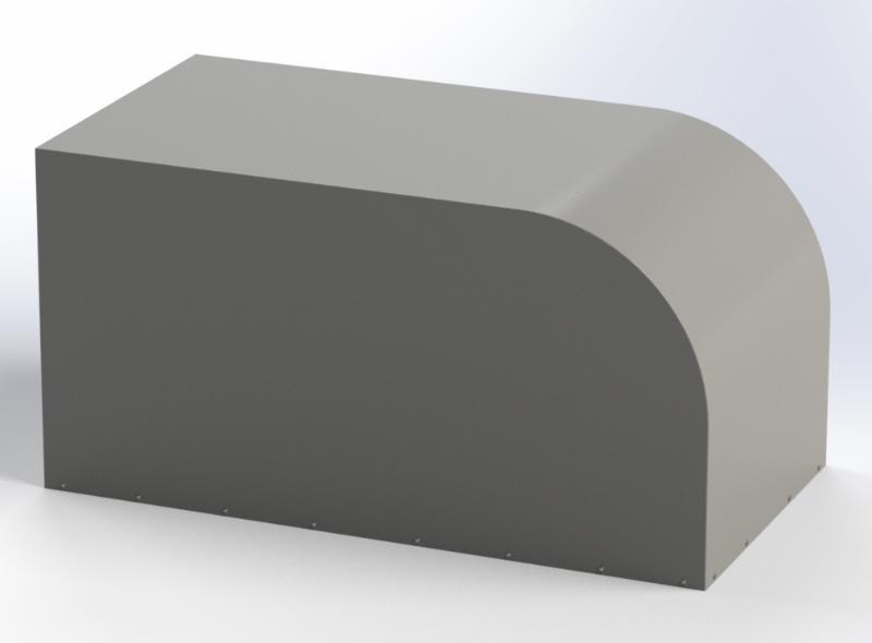 Тент с каркасом для А2012 Н1500 с дугой (параболическая форма) (1 клапан) - фото 6 - id-p183547690