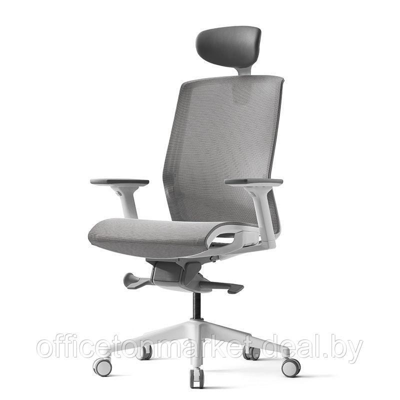 Кресло для руководителя BESTUHL "J15", сетка, пластик, серый - фото 1 - id-p183547993