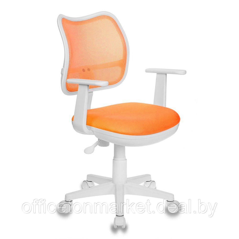 Кресло для детей Бюрократ "CH-W797/OR/TW-96-1", сетчатая ткань, пластик, оранжевый