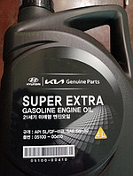 Масло моторное 5W30 SUPER EXTRA GASOLINE SL/GF-3 (полусинтетика, 4л) HYUNDAI/KIA 05100-00410