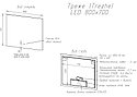 Зеркало Trezhe LED 800*700, фото 4