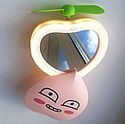 Мини-светодиодное зеркало для макияжа с USB-вентилятором 2 в 1, фото 9
