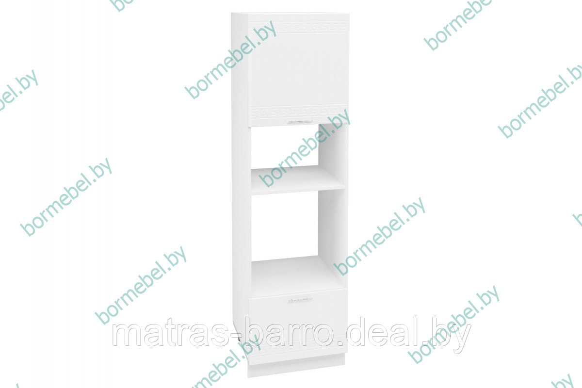 Шкаф-пенал на кухню белый\серый - фото 7 - id-p183599416