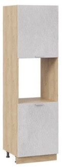 Кухонный шкаф-пенал под технику дуб сонома/серый - фото 2 - id-p183599597