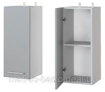 Шкаф кухонный рабочий верх 300 мм серый - фото 1 - id-p183599780