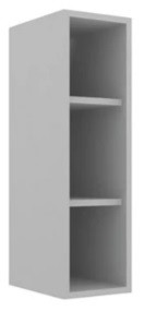 Шкаф кухонный рабочий верх 200 мм серый без двери - фото 1 - id-p183601301