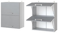 Шкаф кухонный рабочий верх 2Д 600 мм серый