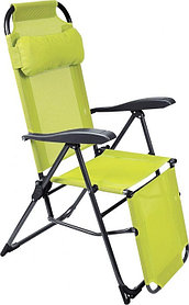 Кресло-шезлонг складное NIKA К3 с подножкой лимонный К3/Л