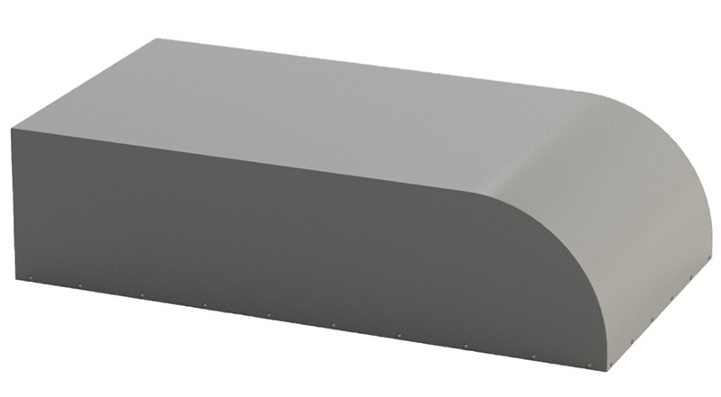 Тент с каркасом для А3015 Н1500 с дугой (параболическая форма) (1 клапан) - фото 6 - id-p183623042