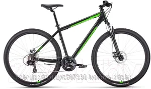 Велосипед Forward Apache 29 2.0 2022 D Classic / RBK22FW29106 (19, черный/ярко-зеленый)