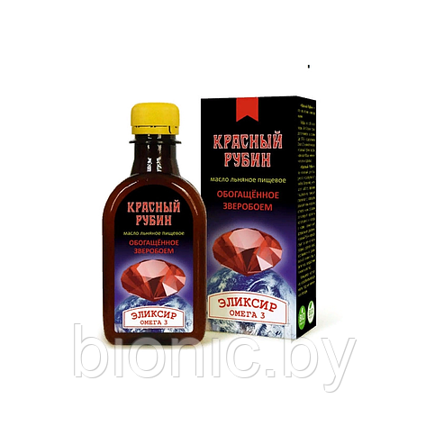 Масло льняное с раст. экстрактами Красный рубин, "Компас Здоровья", 200мл 1/30, фото 2