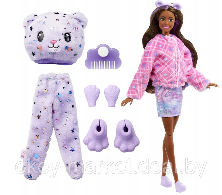 Кукла Barbie Cutie Reveal Мишка HJL57 - фото 2 - id-p183625118